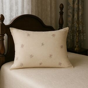 Vintage Jessica McClintock Queen Size Pillowcase – Lace Trim & Rose Pattern